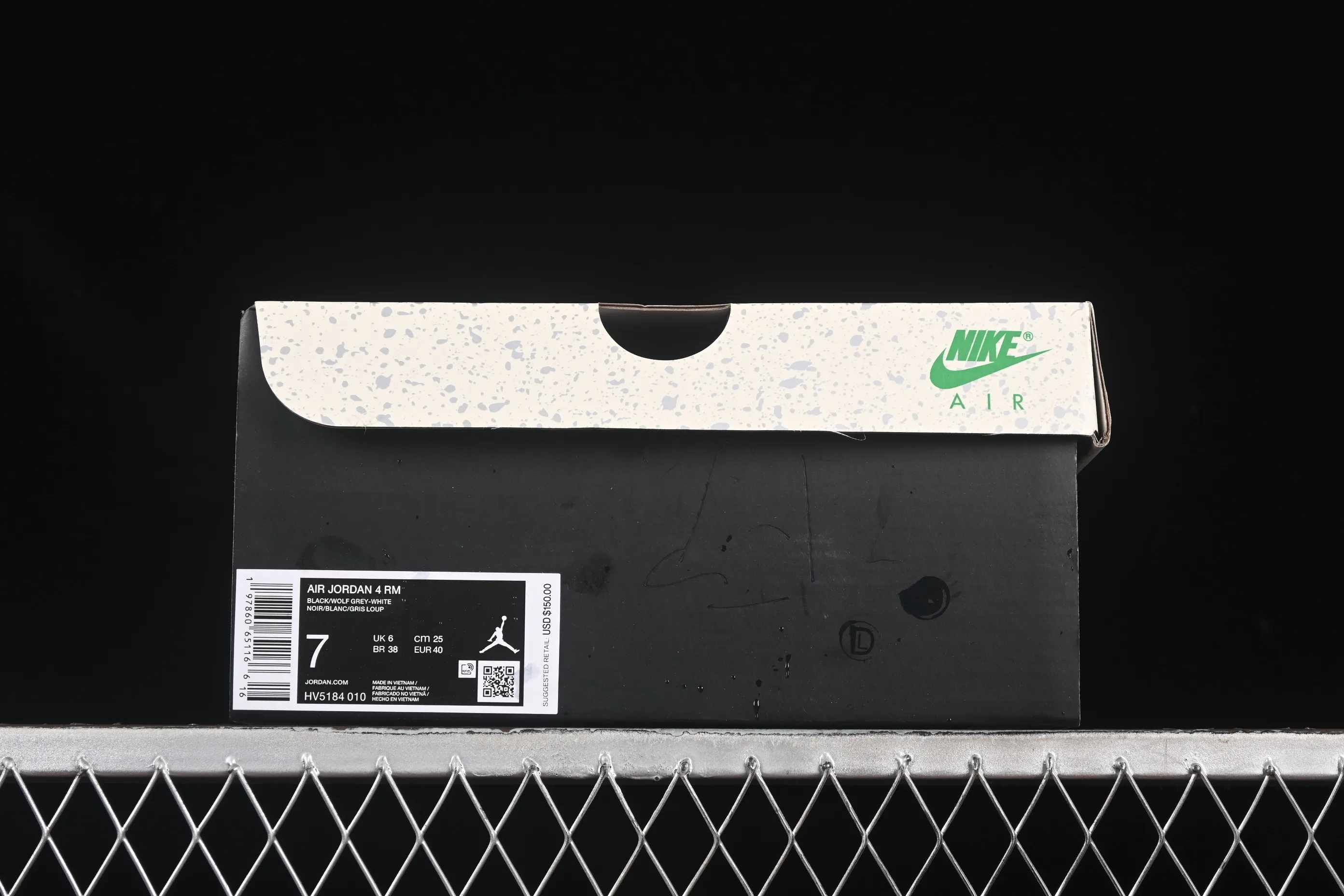 All categories Air Jordan Jordan series basketball shoes Air Jordan 4 Air Jordan 4 "Remastered" AJ4 Joe 4 remake black gray white HV5184-010